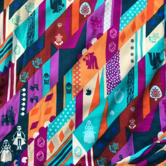 Boutique style pattern, leggings, Snow White, Grn/org/purp - Picture 1 of 2